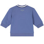 Baby Boys Blue Logo & Animals Reversible Tracksuit, 1, hi-res